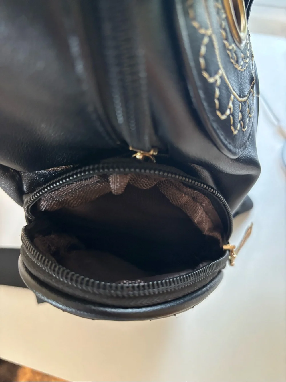 Gothic Owl PU Leather Mini Backpack – Kawaii Crossbody Bag Women